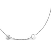 Strieborný náhrdelník písmeno O  - L 037 N