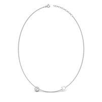 Strieborný náhrdelník s kalichom  - L 038 N